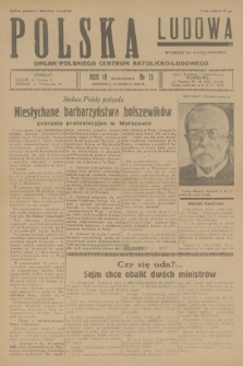 Polska Ludowa : organ Polskiego Centrum Katolicko-Ludowego. R.4, 1930, no 11