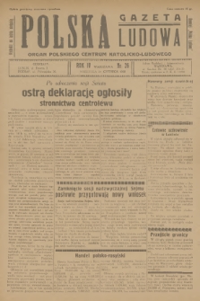 Polska Gazeta Ludowa : dawniej „Polska Ludowa" : organ Polskiego Centrum Katolicko-Ludowego. R.4, 1930, no 26