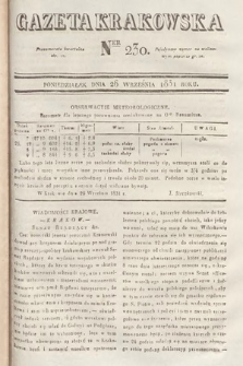 Gazeta Krakowska. 1831, nr 230