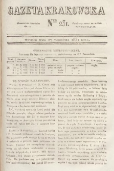Gazeta Krakowska. 1831, nr 231