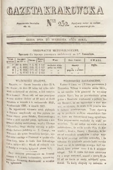 Gazeta Krakowska. 1831, nr 232