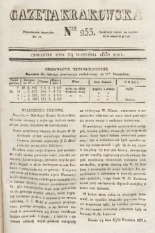 Gazeta Krakowska. 1831, nr 233