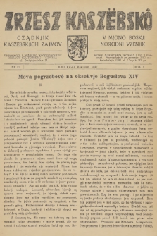 Zrzesz Kaszëbskô : cządnik kaszebskjich zajmov : v mjono boskji norodni vzenjik. R.5, 1937, nr 10