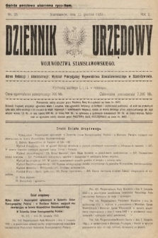 Dziennik Urzędowy Województwa Stanisławowskiego. 1922, nr 26