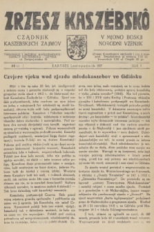 Zrzesz Kaszëbskô : cządnik kaszebskjich zajmov : v mjono boskji norodni vzenjik. R.5, 1937, nr 11