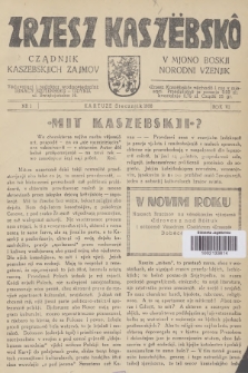 Zrzesz Kaszëbskô : cządnik kaszebskjich zajmov : v mjono boskji norodni vzenjik. R.6, 1938, nr 1