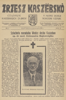 Zrzesz Kaszëbskô : cządnik kaszebskjich zajmov : v mjono boskji norodni vzenjik. R.6, 1938, nr 3