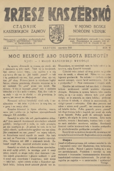 Zrzesz Kaszëbskô : cządnik kaszebskjich zajmov : v mjono boskji norodni vzenjik. R.6, 1938, nr 6