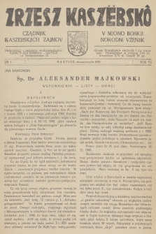 Zrzesz Kaszëbskô : cządnik kaszebskjich zajmov : v mjono boskji norodni vzenjik. R.7, 1939, nr 3