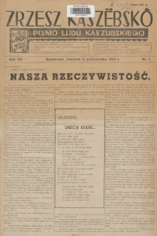 Zrzesz Kaszëbskô : pismo ludu kaszubskiego. R.8, 1945, nr 1