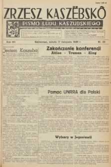 Zrzesz Kaszëbskô : pismo ludu kaszubskiego. R.8, 1945, nr 20