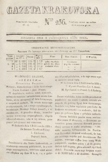 Gazeta Krakowska. 1831, nr 236
