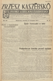 Zrzesz Kaszëbskô : pismo ludu kaszubskiego. R.8, 1945, nr 22
