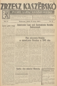 Zrzesz Kaszëbskô : pismo ludu kaszubskiego. R.9, 1946, nr 21