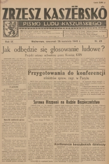 Zrzesz Kaszëbskô : pismo ludu kaszubskiego. R.9, 1946, nr 49