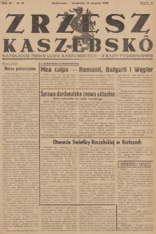 Zrzesz Kaszëbskô : katolickie pismo ludu kaszubskiego. R.9, 1946, nr 91