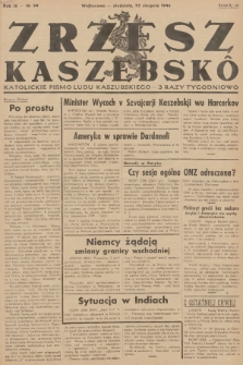 Zrzesz Kaszëbskô : katolickie pismo ludu kaszubskiego. R.9, 1946, nr 94
