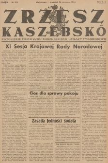 Zrzesz Kaszëbskô : katolickie pismo ludu kaszubskiego. R.9, 1946, nr 105