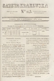 Gazeta Krakowska. 1831, nr 243