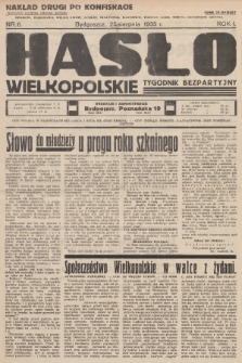 Hasło Wielkopolskie : tygodnik bezpartyjny. R.1, 1935, nr 6