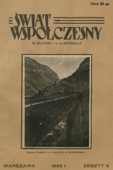 Świat Współczesny w Słowie i Ilustracji. R.2, 1933, Zeszyt 5