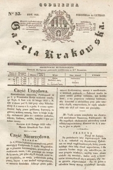 Codzienna Gazeta Krakowska. 1833, nr 52