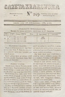 Gazeta Krakowska. 1831, nr 249