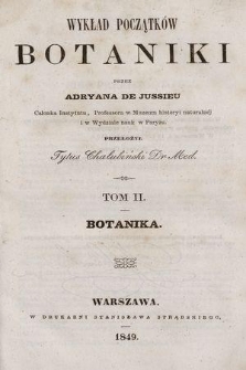 Wykład początków botaniki. Botanika