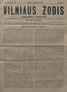 Vilniaus Žodis : visuomenės laikraštis. 1930, nr 9-10