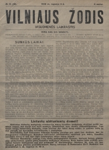 Vilniaus Žodis : visuomenės laikraštis. 1930, nr 15