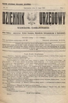 Dziennik Urzędowy Województwa Stanisławowskiego. 1923, nr 10
