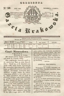 Codzienna Gazeta Krakowska. 1833, nr 59