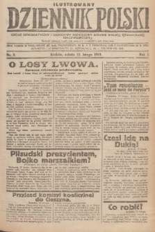 Ilustrowany Dziennik Polski : organ demokratyczny i narodowy poświęcony sprawie wolnej, zjednoczonej Rzeczypospolitej. R. 1, 1919, nr 9