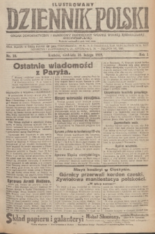 Ilustrowany Dziennik Polski : organ demokratyczny i narodowy poświęcony sprawie wolnej, zjednoczonej Rzeczypospolitej. R. 1, 1919, nr 10