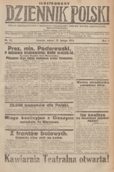Ilustrowany Dziennik Polski : organ demokratyczny i narodowy poświęcony sprawie wolnej, zjednoczonej Rzeczypospolitej. R. 1, 1919, nr 12
