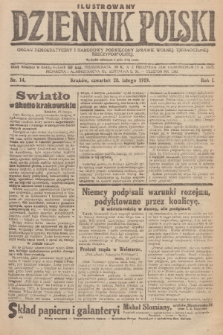 Ilustrowany Dziennik Polski : organ demokratyczny i narodowy poświęcony sprawie wolnej, zjednoczonej Rzeczypospolitej. R. 1, 1919, nr 14