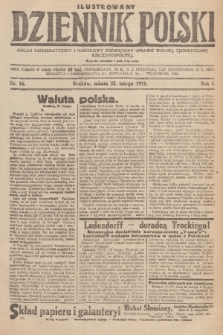 Ilustrowany Dziennik Polski : organ demokratyczny i narodowy poświęcony sprawie wolnej, zjednoczonej Rzeczypospolitej. R. 1, 1919, nr 16