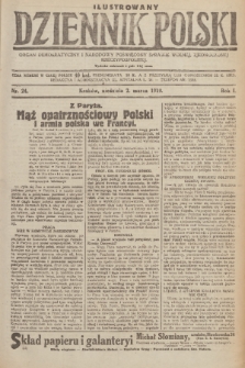 Ilustrowany Dziennik Polski : organ demokratyczny i narodowy poświęcony sprawie wolnej, zjednoczonej Rzeczypospolitej. R. 1, 1919, nr 24