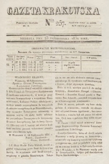 Gazeta Krakowska. 1831, nr 257