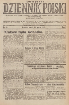 Ilustrowany Dziennik Polski : organ demokratyczny i narodowy poświęcony sprawie wolnej, zjednoczonej Rzeczypospolitej. R. 1, 1919, nr 33