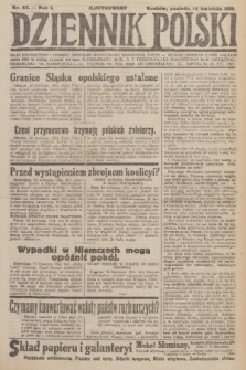 Ilustrowany Dziennik Polski : organ demokratyczny i narodowy, poświęcony sprawie wolnej, zjednoczonej Rzpltej. R. 1, 1919, nr 67