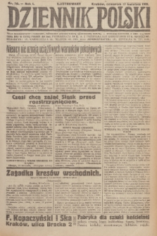 Ilustrowany Dziennik Polski : organ demokratyczny i narodowy, poświęcony sprawie wolnej, zjednoczonej Rzpltej. R. 1, 1919, nr 70