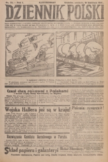 Ilustrowany Dziennik Polski : organ demokratyczny i narodowy, poświęcony sprawie wolnej, zjednoczonej Rzpltej. R. 1, 1919, nr 73