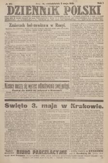 Dziennik Polski : organ demokratyczny i narodowy, poświęcony sprawie wolnej zjednoczonej Rzpltej. R. 1, 1919, nr 85