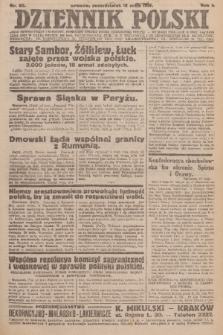 Dziennik Polski : organ demokratyczny i narodowy, poświęcony sprawie wolnej zjednoczonej Rzpltej. R. 1, 1919, nr 99