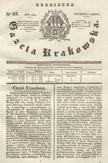 Codzienna Gazeta Krakowska. 1833, nr 63