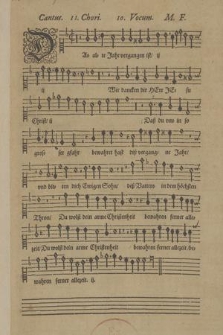 Ein Deutsch Gesang Dem Durchlauchtigen Hochgeboren Fürsten und Herrn [...] Johann Casimirn [...] Mit Zehen Stimmen [...] Componirt [...]. 5. Cantus / II Chori