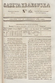 Gazeta Krakowska. 1831, nr 261
