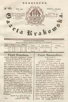 Codzienna Gazeta Krakowska. 1833, nr 65