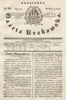 Codzienna Gazeta Krakowska. 1833, nr 66